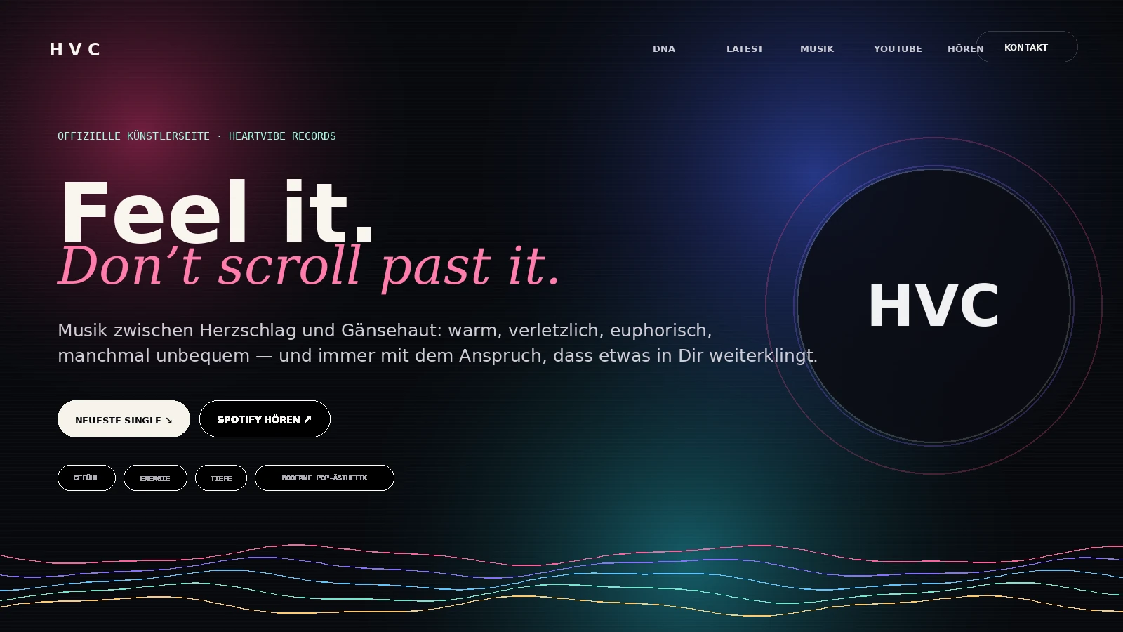 Website-Vorschau HeartVibe Collective